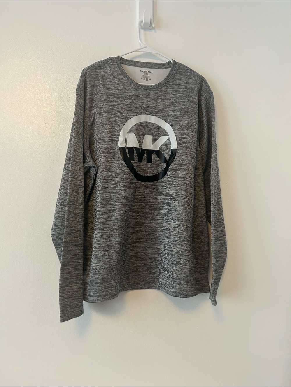 Michael Kors Gray Crewneck Sweatshirt with MK Logo
